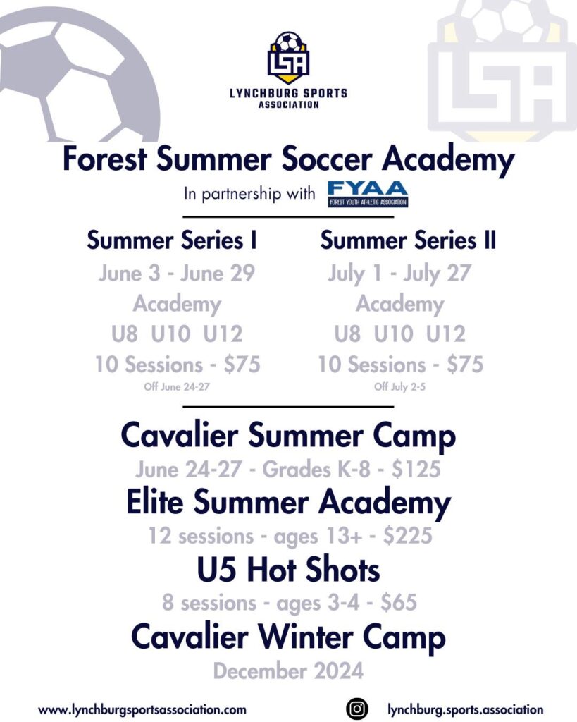 Soccer Camps + Training Opportunities Forest Youth Athletic Association